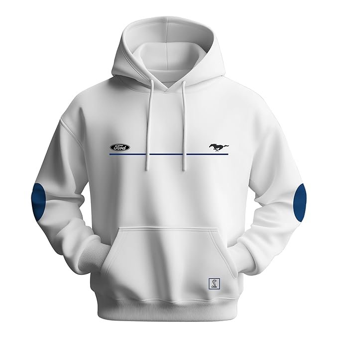 Hoodie 100% Cotton Graphic Printed Hoodies for Men & Women White Hoodie - Image 2